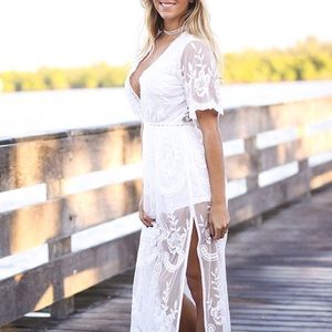 Lace Maxi Romper